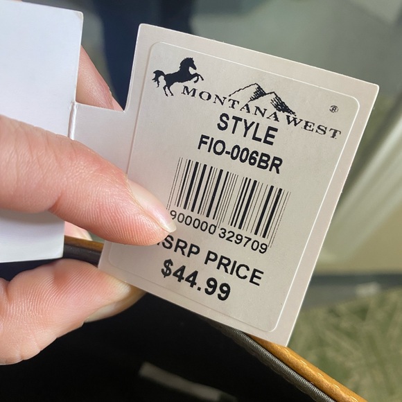 Montana West Tan and Brown Embossed Crossbody Bag - Picture 2 of 7